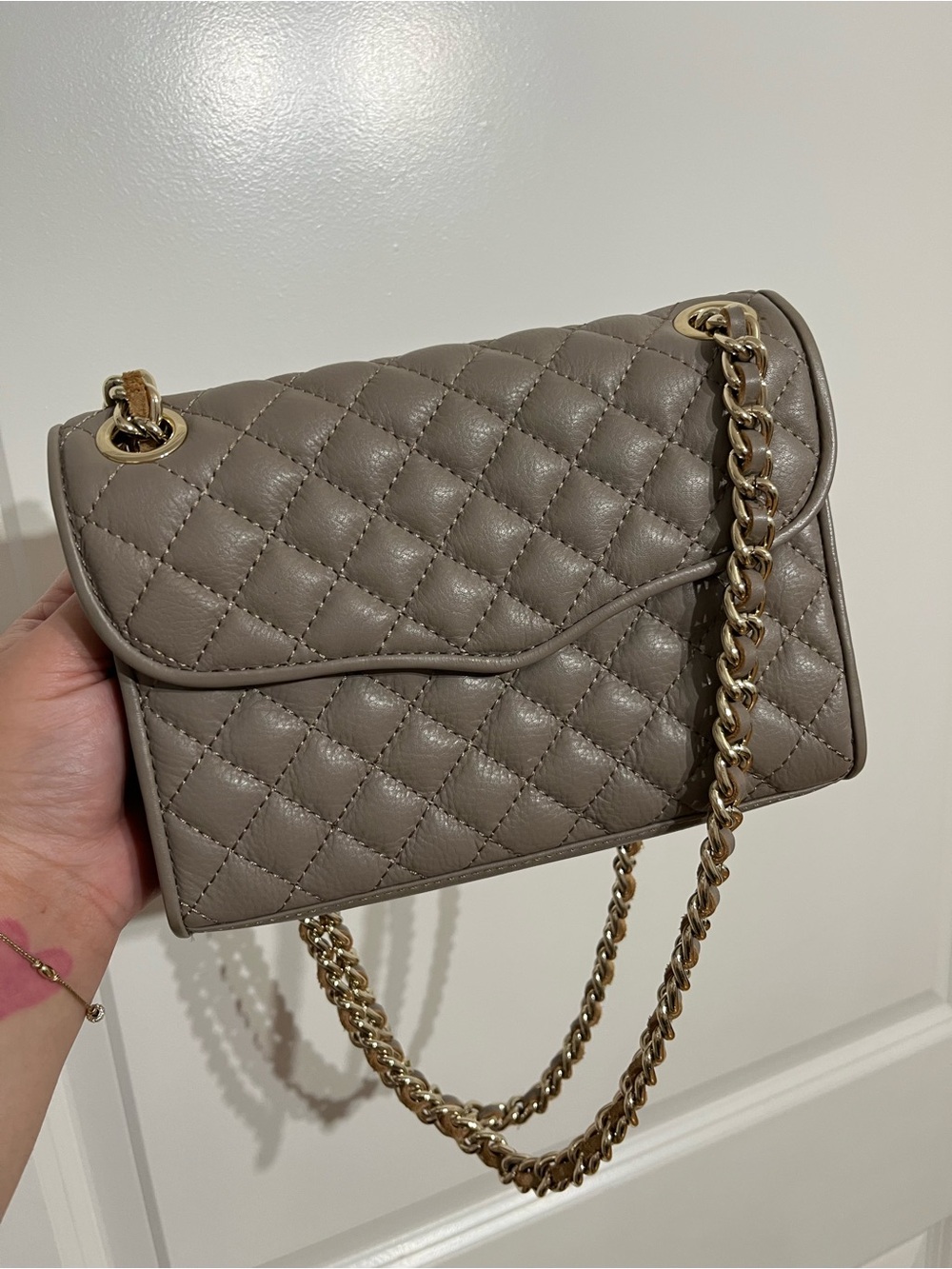 Rebecca Minkoff Mini Quilted Affair Bag - Taupe Mushroom